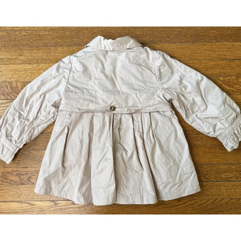 Mayoral Girls' Khaki Button Peacoat Size 3